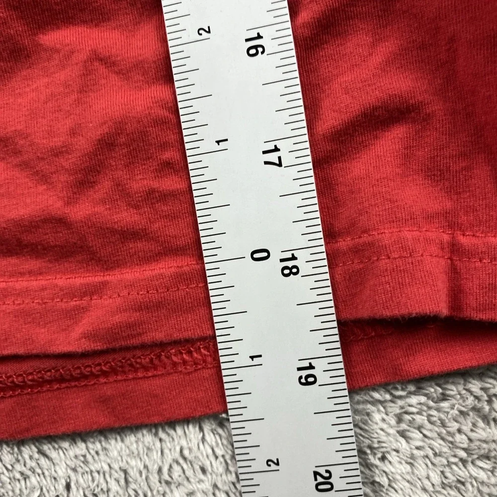 Adidas Long‎ Sleeve T-Shirt Youth Boys Small Red Gray Striped Logo Regular Fit - Picture 4 of 12